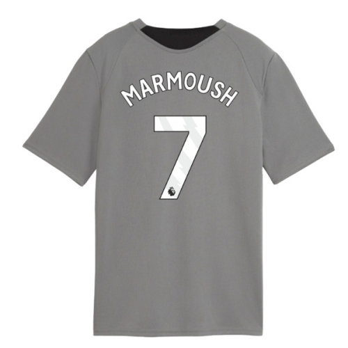 2026-2027 Man City Training Jersey (Cast Iron) - Kids (Marmoush 7)
