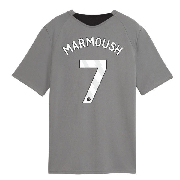 2026-2027 Man City Training Jersey (Cast Iron) - Kids (Marmoush 7)