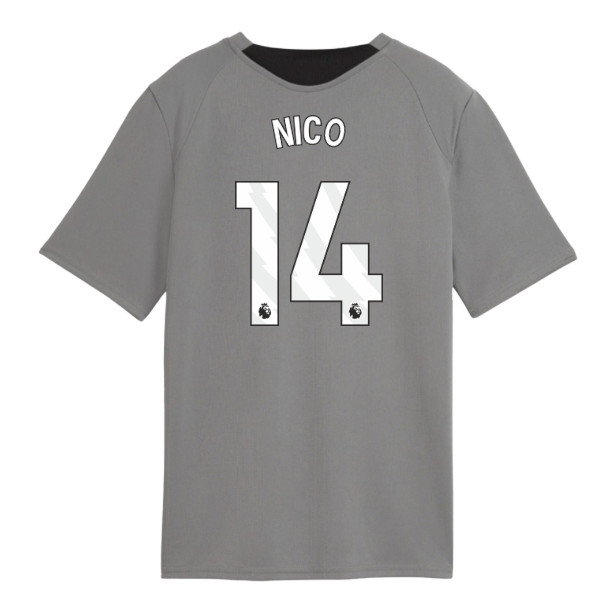 2026-2027 Man City Training Jersey (Cast Iron) - Kids (Nico 14)