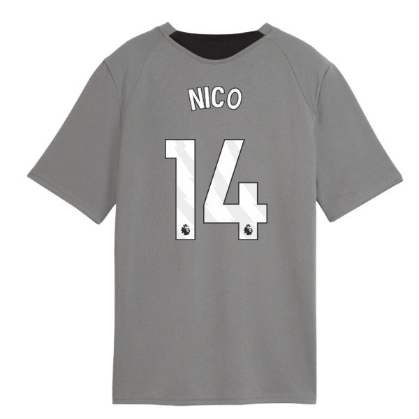 2026-2027 Man City Training Jersey (Cast Iron) - Kids (Nico 14)