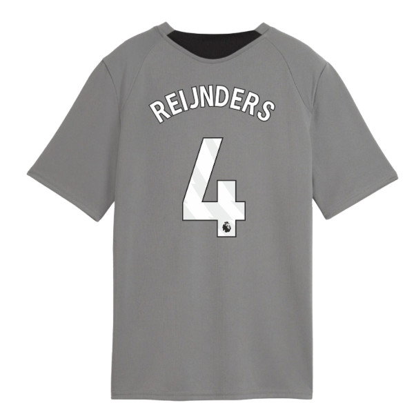 2026-2027 Man City Training Jersey (Cast Iron) - Kids (Reijnders 4)