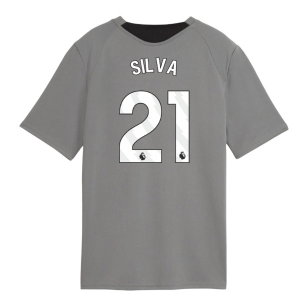 2026-2027 Man City Training Jersey (Cast Iron) - Kids (Silva 21)
