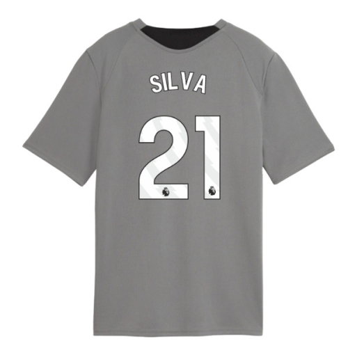 2026-2027 Man City Training Jersey (Cast Iron) - Kids (Silva 21)