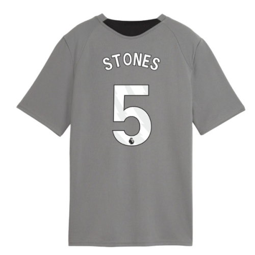 2026-2027 Man City Training Jersey (Cast Iron) - Kids (Stones 5)