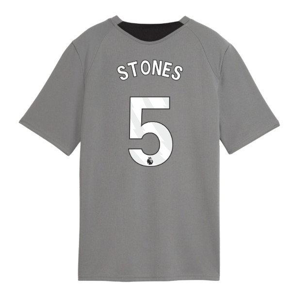 2026-2027 Man City Training Jersey (Cast Iron) - Kids (Stones 5)