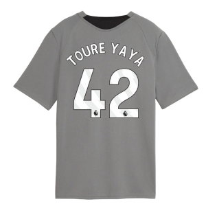 2026-2027 Man City Training Jersey (Cast Iron) - Kids (Toure Yaya 42)