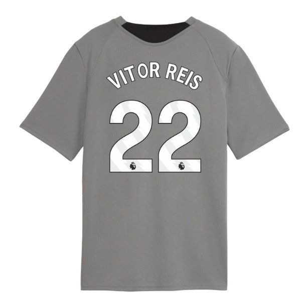 2026-2027 Man City Training Jersey (Cast Iron) - Kids (Vitor Reis 22)