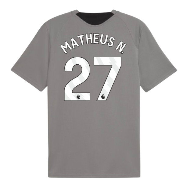 2026-2027 Man City Training Jersey (Cast Iron) (Matheus N. 27)