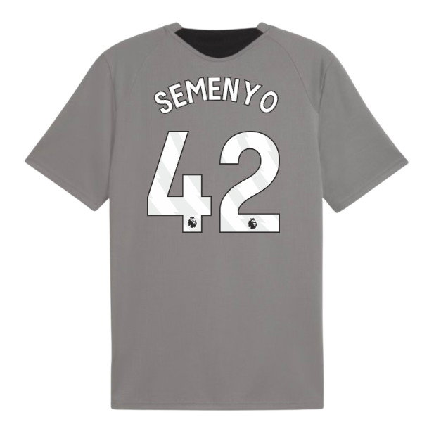 2026-2027 Man City Training Jersey (Cast Iron) (Semenyo 42)