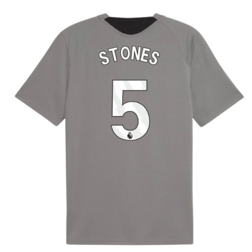 2026-2027 Man City Training Jersey (Cast Iron) (Stones 5)