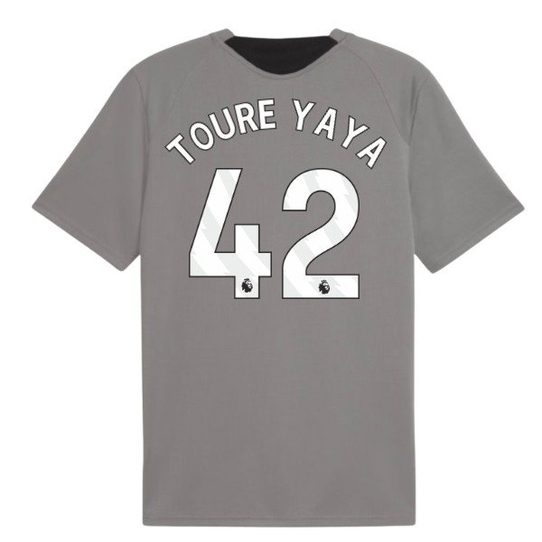 2026-2027 Man City Training Jersey (Cast Iron) (Toure Yaya 42)