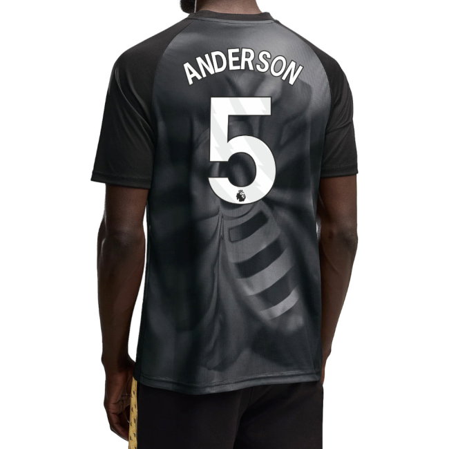 2026-2027 Man City Warm Up Jersey (Black) (Anderson 5)