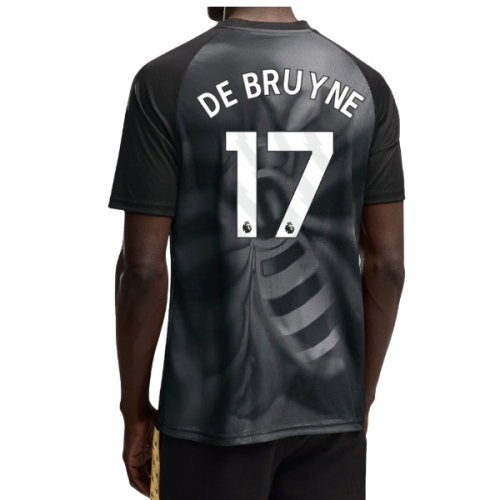 2026-2027 Man City Warm Up Jersey (Black) (De Bruyne 17)
