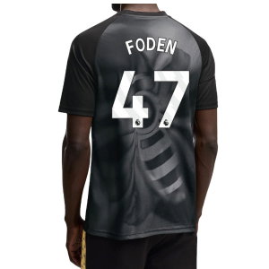2026-2027 Man City Warm Up Jersey (Black) (Foden 47)