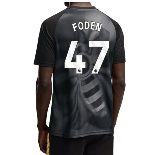 2026-2027 Man City Warm Up Jersey (Black) (Foden 47)