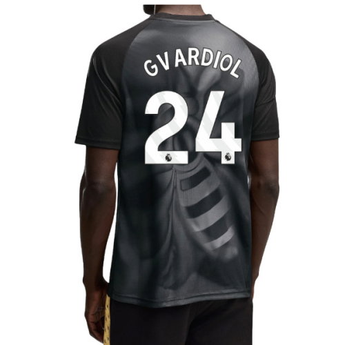2026-2027 Man City Warm Up Jersey (Black) (Gvardiol 24)