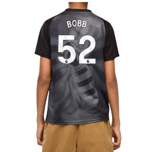 2026-2027 Man City Warm Up Jersey (Black) - Kids (Bobb 52)