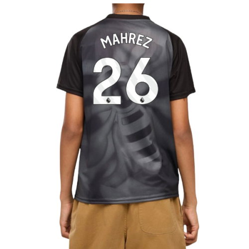 2026-2027 Man City Warm Up Jersey (Black) - Kids (Mahrez 26)