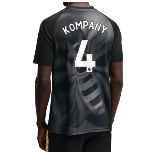2026-2027 Man City Warm Up Jersey (Black) (Kompany 4)