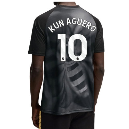 2026-2027 Man City Warm Up Jersey (Black) (Kun Aguero 10)