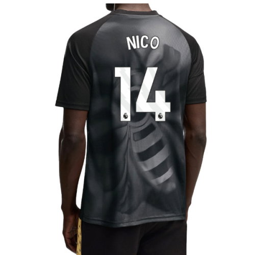 2026-2027 Man City Warm Up Jersey (Black) (Nico 14)