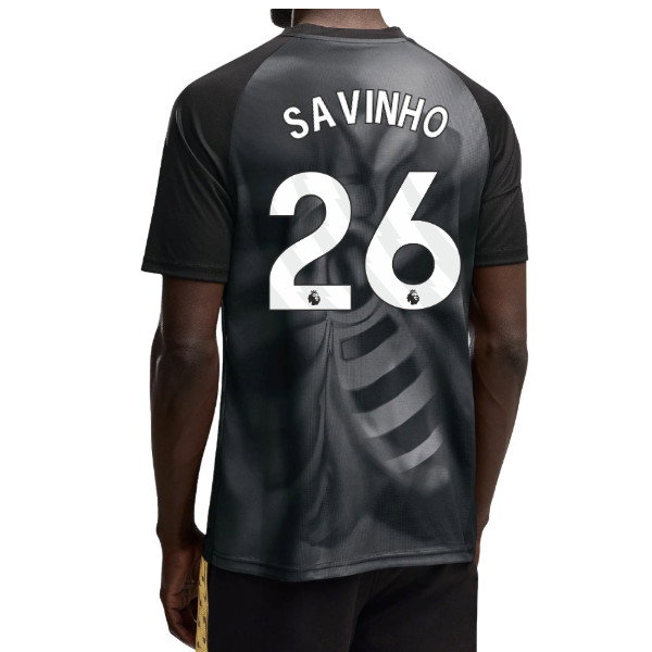 2026-2027 Man City Warm Up Jersey (Black) (Savinho 26)