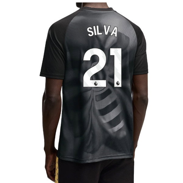 2026-2027 Man City Warm Up Jersey (Black) (Silva 21)