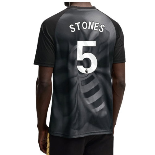 2026-2027 Man City Warm Up Jersey (Black) (Stones 5)