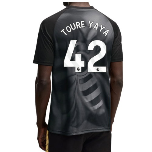 2026-2027 Man City Warm Up Jersey (Black) (Toure Yaya 42)