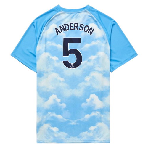 2026-2027 Man City Warm Up Jersey (Icy Blue) (Anderson 5)
