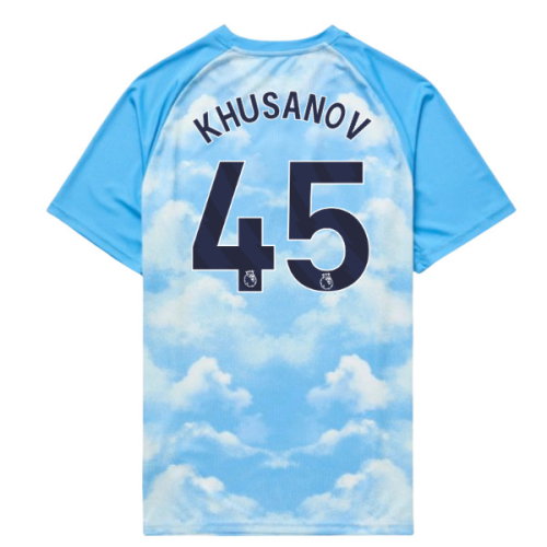 2026-2027 Man City Warm Up Jersey (Icy Blue) (Khusanov 45)