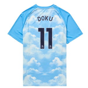 2026-2027 Man City Warm Up Jersey (Icy Blue) - Kids (Doku 11)