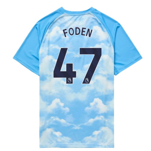 2026-2027 Man City Warm Up Jersey (Icy Blue) - Kids (Foden 47)