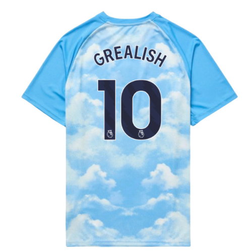 2026-2027 Man City Warm Up Jersey (Icy Blue) - Kids (Grealish 10)