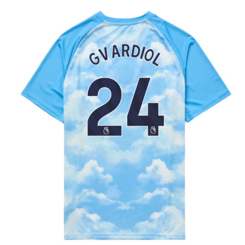 2026-2027 Man City Warm Up Jersey (Icy Blue) - Kids (Gvardiol 24)