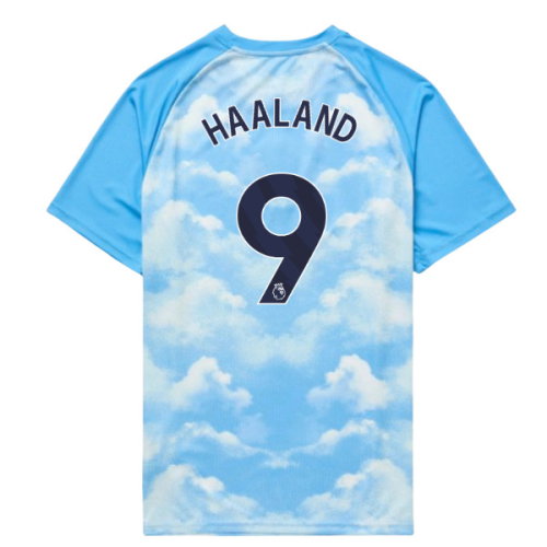 2026-2027 Man City Warm Up Jersey (Icy Blue) - Kids (Haaland 9)