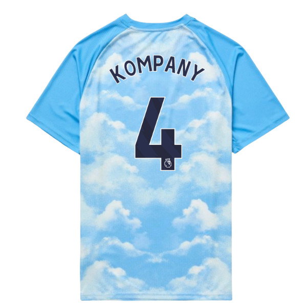 2026-2027 Man City Warm Up Jersey (Icy Blue) - Kids (Kompany 4)