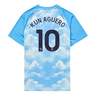 2026-2027 Man City Warm Up Jersey (Icy Blue) - Kids (Kun Aguero 10)