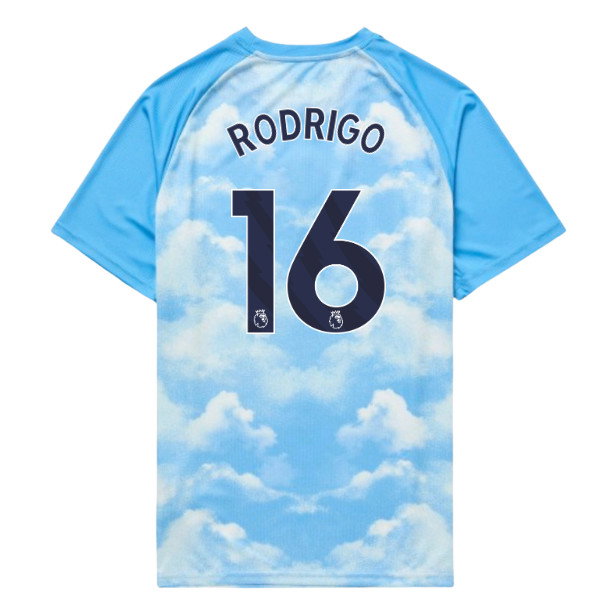 2026-2027 Man City Warm Up Jersey (Icy Blue) - Kids (Rodrigo 16)