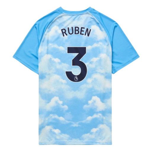 2026-2027 Man City Warm Up Jersey (Icy Blue) - Kids (Ruben 3)