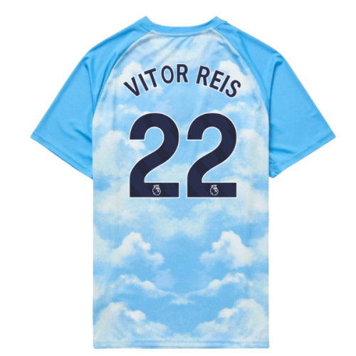 2026-2027 Man City Warm Up Jersey (Icy Blue) - Kids (Vitor Reis 22)