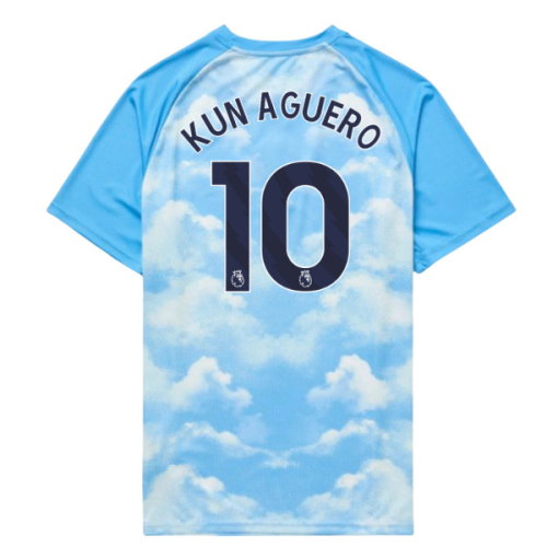2026-2027 Man City Warm Up Jersey (Icy Blue) (Kun Aguero 10)