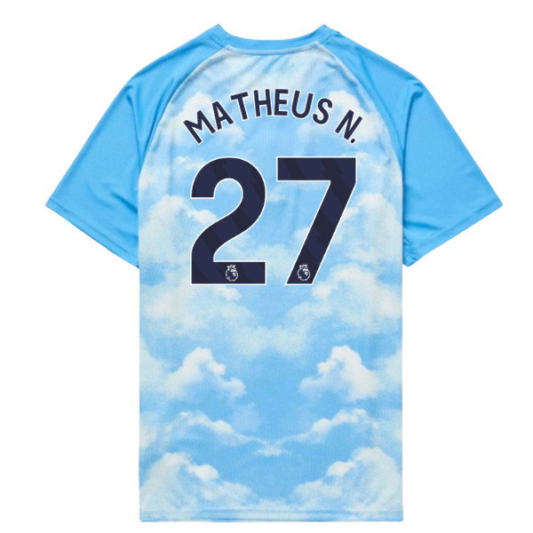 2026-2027 Man City Warm Up Jersey (Icy Blue) (Matheus N. 27)