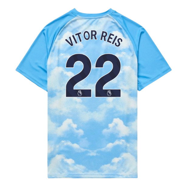 2026-2027 Man City Warm Up Jersey (Icy Blue) (Vitor Reis 22)