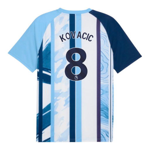 2026-2027 Man City Warm Up Jersey (White/Blazing Blue) (Kovacic 8)