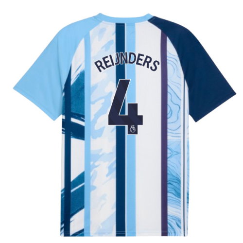 2026-2027 Man City Warm Up Jersey (White/Blazing Blue) (Reijnders 4)
