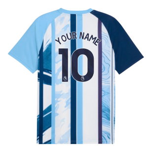 2026-2027 Man City Warm Up Jersey (White/Blazing Blue)
