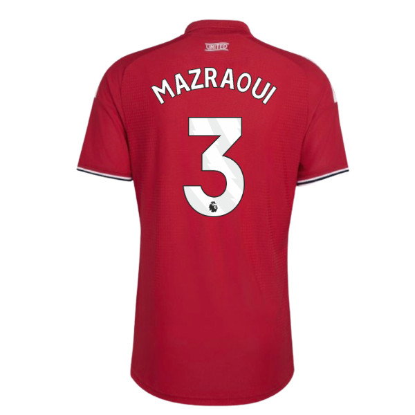 2026-2027 Man Utd Authentic Home Shirt (Mazraoui 3)