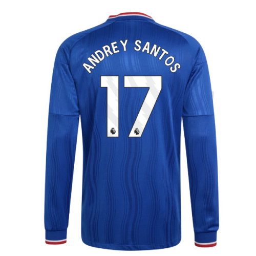 2026-2027 Man Utd Authentic Long Sleeve Away Shirt (Andrey Santos 17)