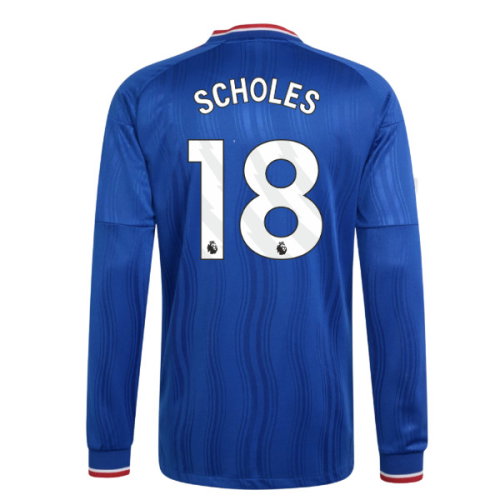 2026-2027 Man Utd Authentic Long Sleeve Away Shirt (Scholes 18)